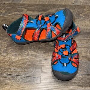 Keen Seacamp II CNX Kids Blue Tie Dye Hybrid Water Sandals 1027423 Size 3 US
